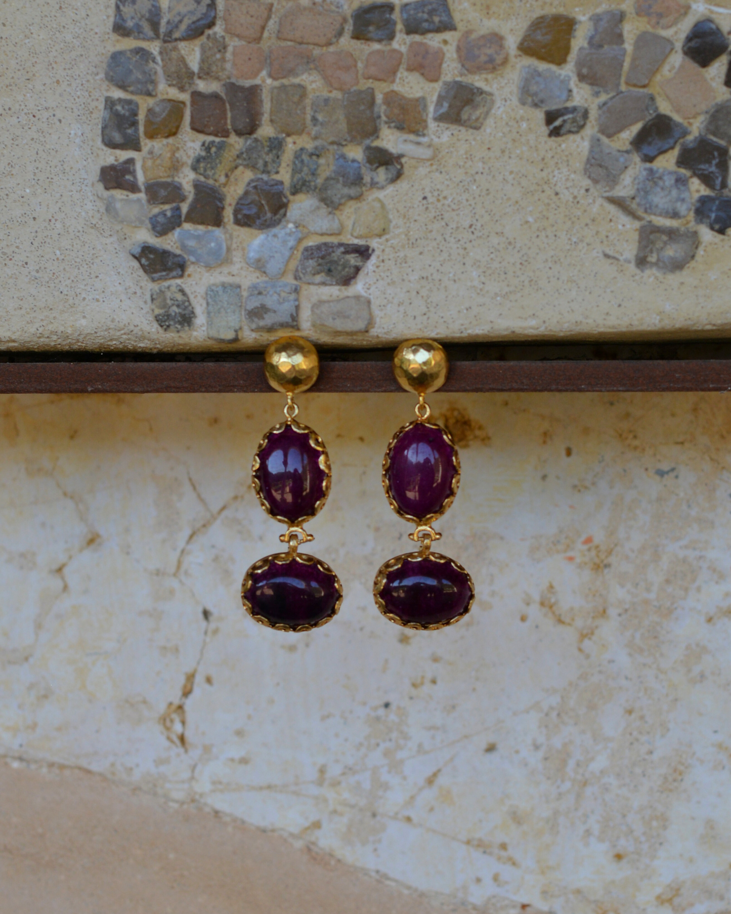 EGGPLANT MASTER EARRINGS 